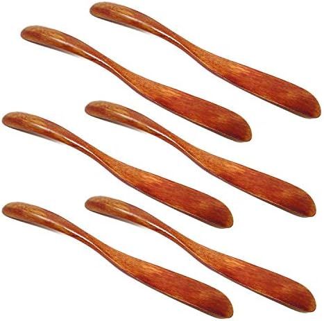 Honbay 6PCS Handmade Wooden Butter Knife Jelly Cheese Spreaders Sandwich Spreaders Condiment Spreade | Amazon (US)