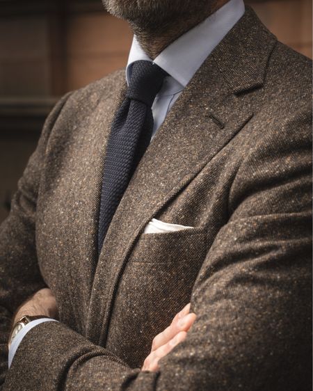 Fall is a great time to add in some texture to an outfit. A Donegal tweed suit and grenadine tie are just what’s needed  

#LTKover40 #LTKSeasonal #LTKmens