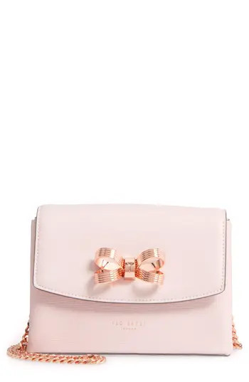 Ted Baker London Leorr Bow Leather Crossbody Bag - | Nordstrom