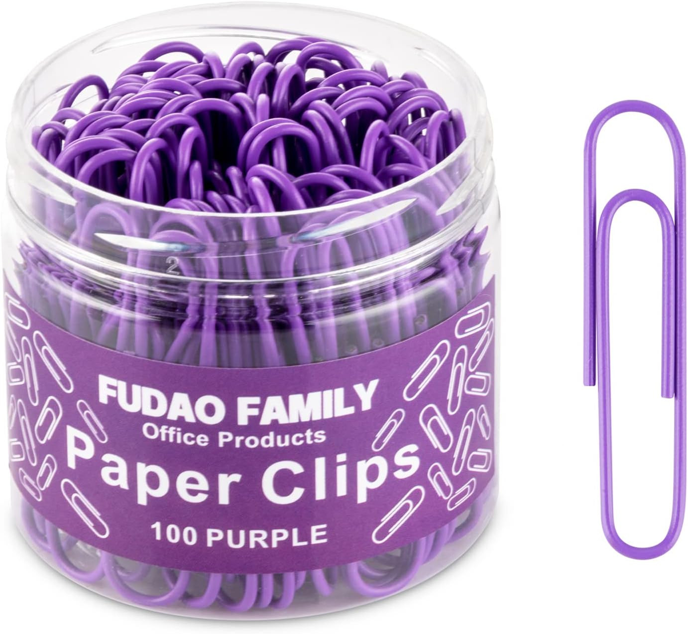 Jumbo Paper Clips, 2 Inch Large Paper Clip, 100 pcs Paperclips (Jumbo, Purple) | Amazon (US)