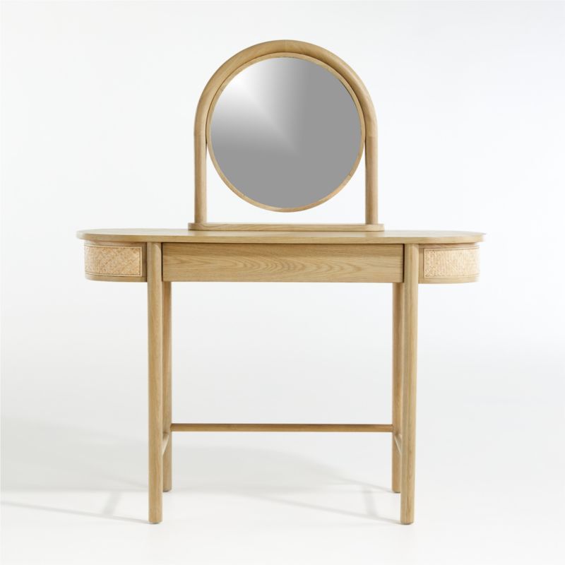 Kids Canyon Natural Desk and Mirror by Leanne Ford | Crate & Kids | Crate & Barrel