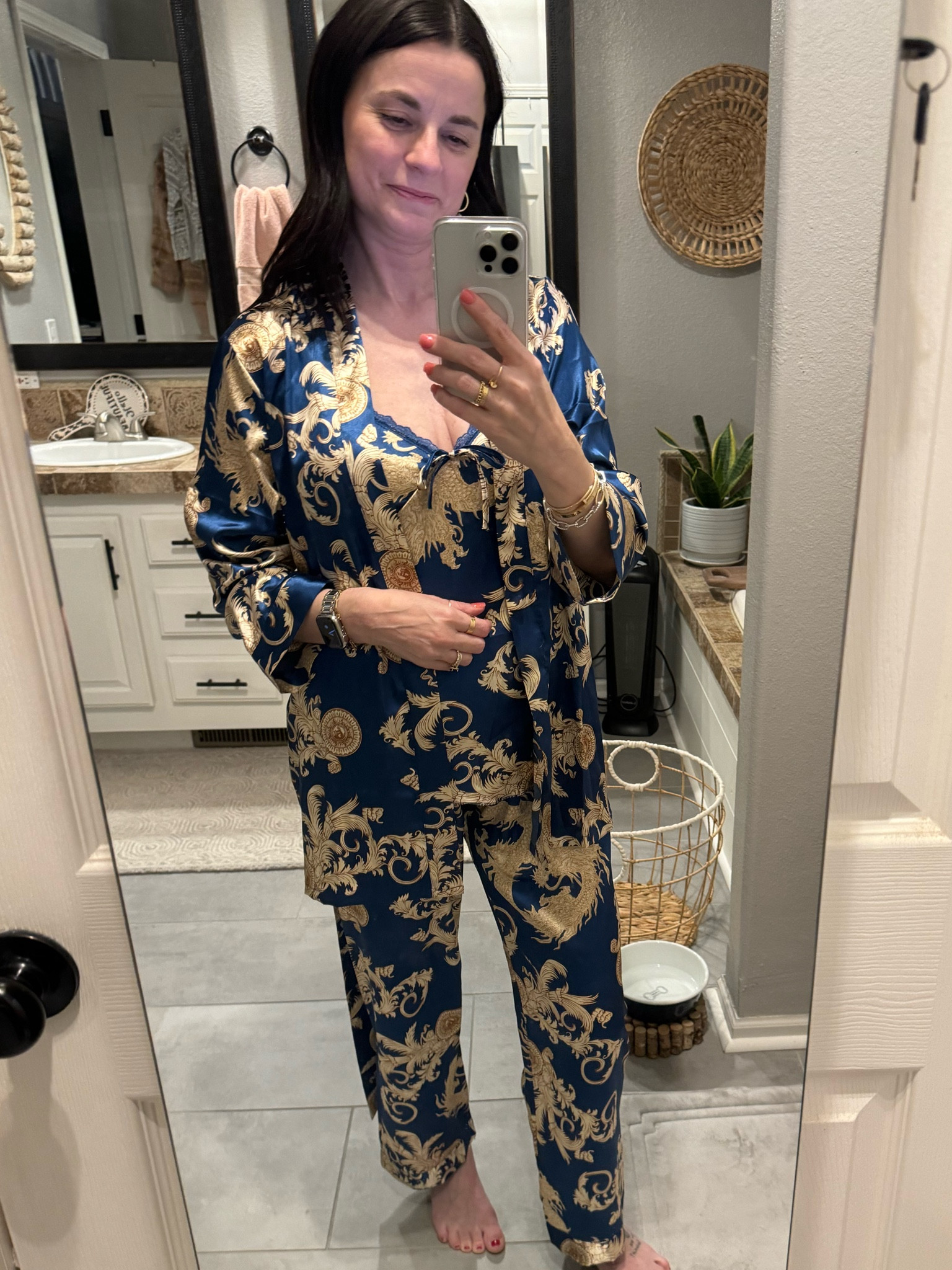 These pajamas are WOW and on SALE!!!  So comfy and nice - fit TTS. I’m wearing a small. 

#LTKstyletip #LTKfindsunder50 #LTKsalealert