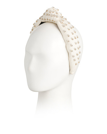 Crystal Embellished Knotted Headband | TJ Maxx