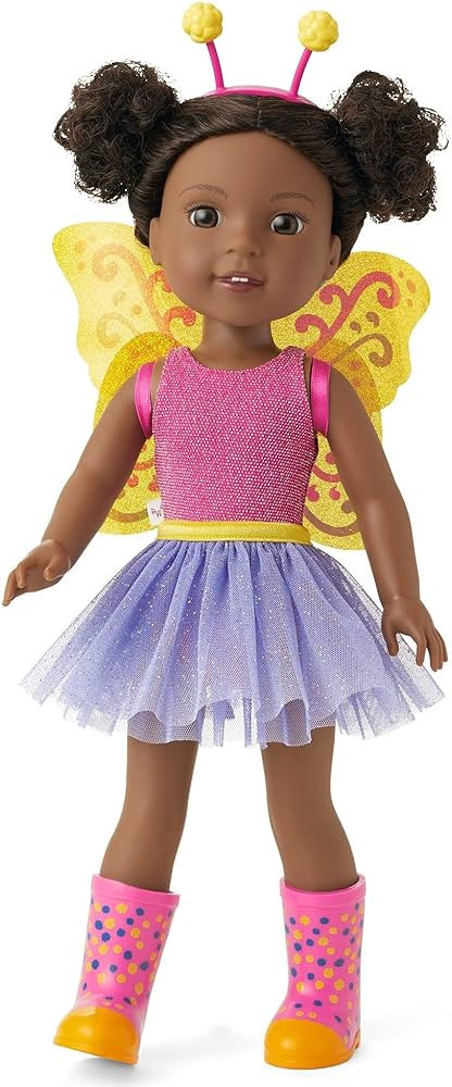American Girl WellieWishers 14.5-inch Kendall Doll with Pink Leotard, Mesh Skirt, Headband, and B... | Amazon (US)