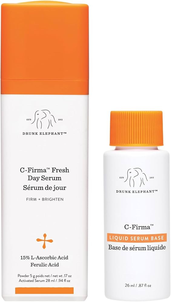 Drunk Elephant C-Firma Fresh Day Serum - 28 ml/.94 fl oz - 15% Illuminating Vitamin C - Clean Cli... | Amazon (US)