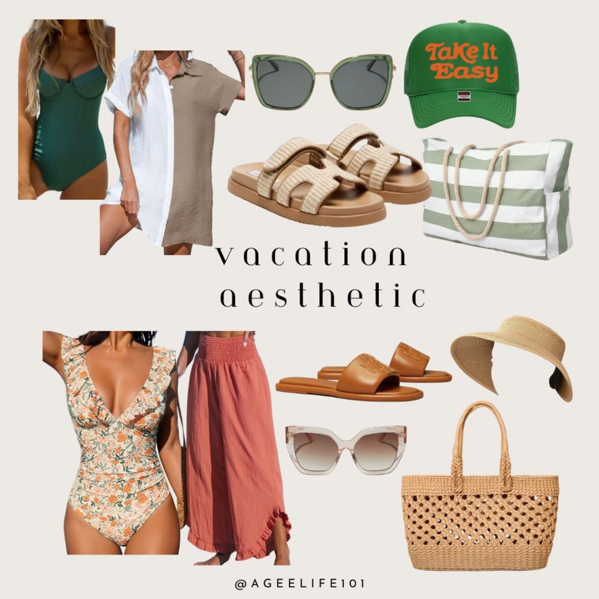 Calm cool and collected vacation aesthetic 

#LTKstyletip #LTKswim #LTKtravel