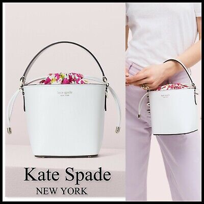 NWT Kate Spade Small Bucket Pippa Bag PXRUA294 Optic White Multi 98687342858 | eBay | eBay US