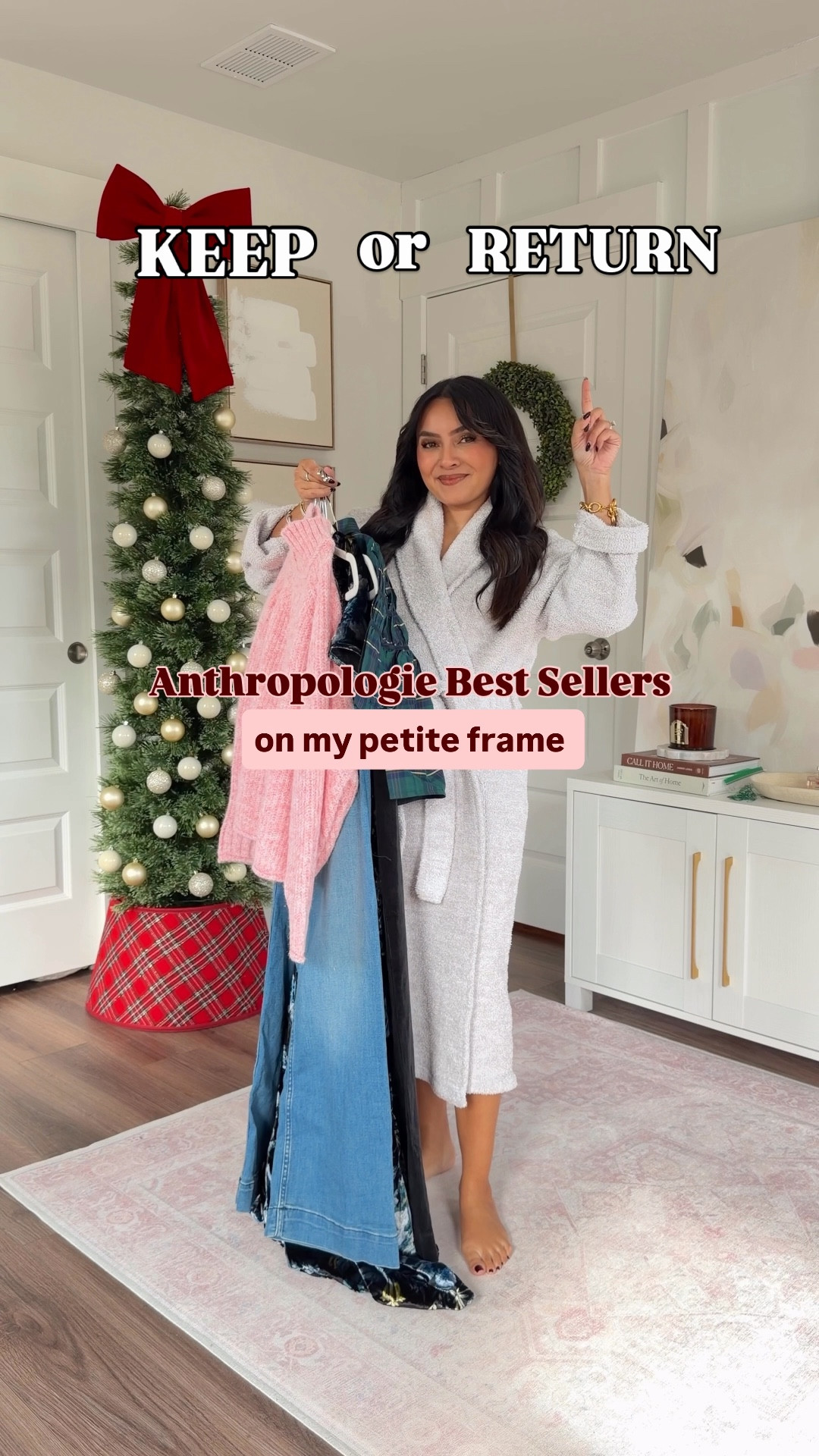 Best sellers on my petite frame!
For reference: I’m 5’0, 32b bra size, and 2/26 in bottoms, pear shaped. 
*Everything I share is unaltered! TTS means true to size. Between size 5-6.6 in shoes

Navy sweater dress size xs petite TTS
Black tights size small TTS
Black boots size 5.5 TTS

Green plaid tartan top size xs petite TTS
Black Corduroy pants size 26 regular but would prefer the petite length 
Black boots size 5.5 TTS

Natural ivory faux fur coat size xxs - need to size up a size so I can button the coat!
Dark blue printed velvet maxi dress size xs petite TTS
Rhinestone heels - old, similar linked

Pink sweater size xxs TTS
Blue wash wide leg jeans size 26 petite TTS
Chestnut platform UGGS size 5 TTS

Metallic babydoll dress size xs petite TTS
Gold heels size 5 TTS



anthropologie best sellers
anthropologie holiday outfits
petite anthropologie try on
petite holiday dresses
petite winter outfits
anthropologie jeans petite
corduroy pants petite
festive outfits 2025
holiday party outfits
petite sweaters winter
winter outfit ideas
anthropologie try on haul
petite styling tips
holiday dresses 2025
jeans for petites
Rachelmirandablog
Honeysweetpetite
Honey sweet petite
Black friday
Cyber weekend
Cyber Monday 
Christmas outfits


Comment SHOP below to receive a DM with the link to this post on my LTK ⬇ https://liketk.it/5CJSo #ltkholiday #ltkpetite #ltksalealert

#LTKHoliday #LTKSaleAlert #LTKPetite