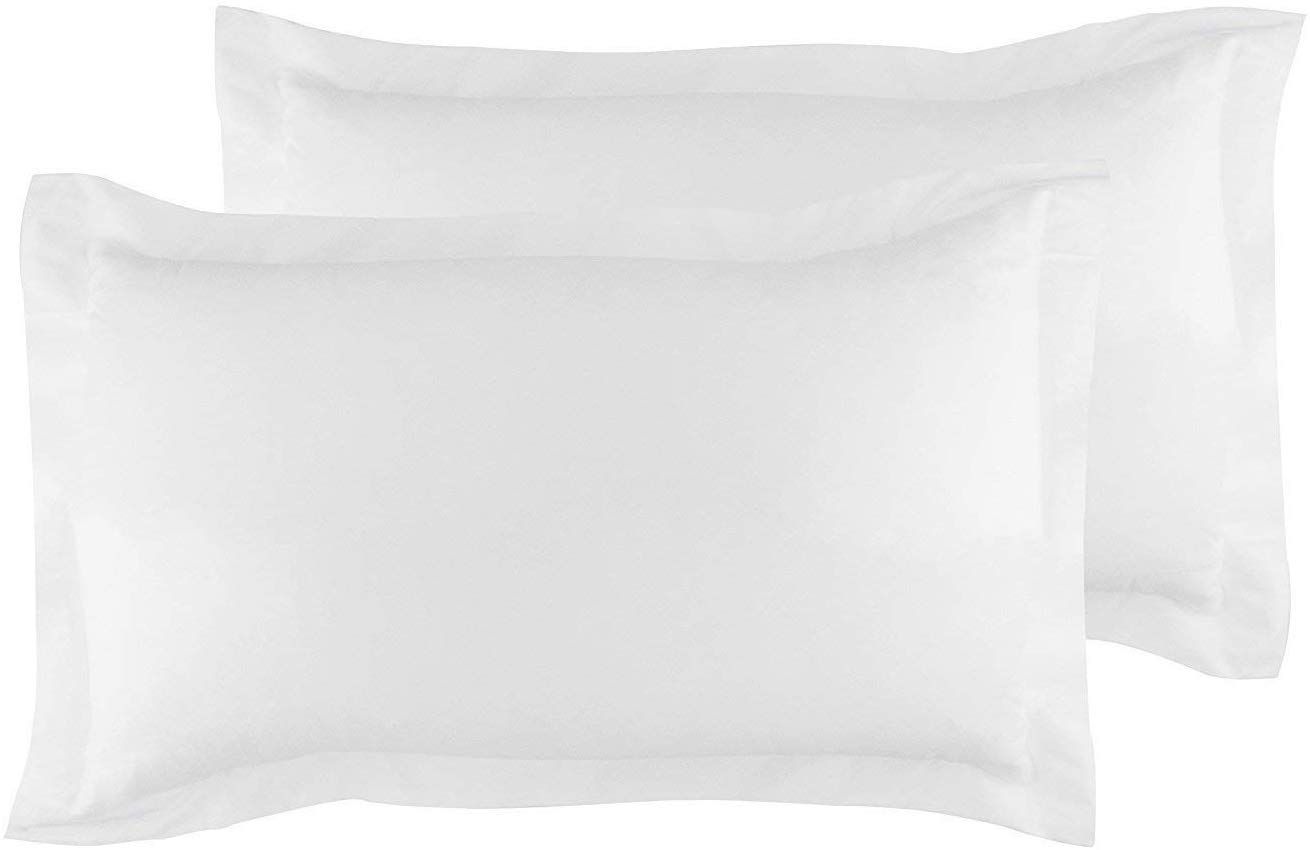 King Pillow Shams Set of 2 White Pillow Shams King 20X36 Pillow Covers 100% Egyptian Cotton 600 Thre | Amazon (US)