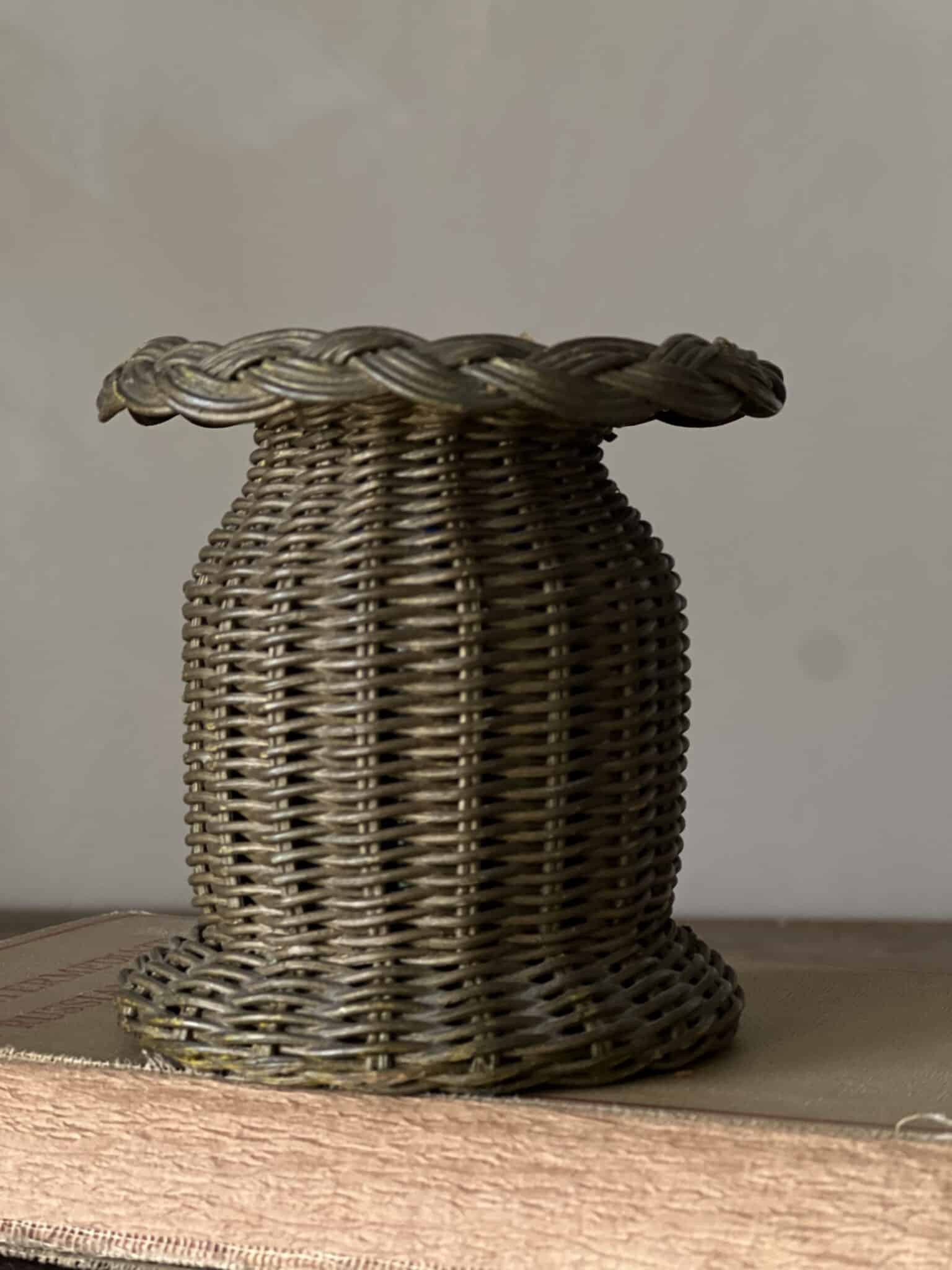Antique Wicker Vase | Vintage Keepers