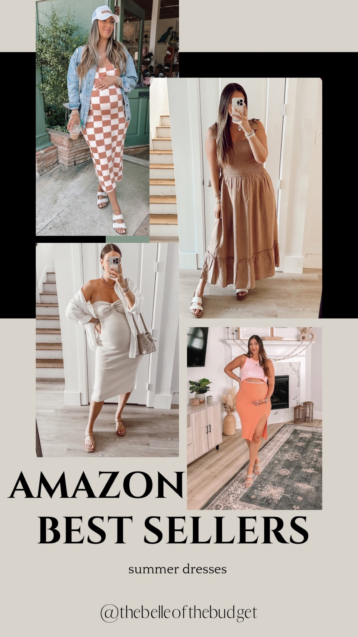 Amazon summer dress! All non maternity but work with a bump! 

Maternity, summer dress, sandals, wedding guest 