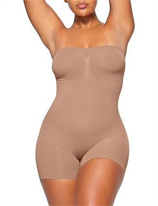 Skims Seamless Sculpt Strapless Shortie Bodysuit | David Jones | David Jones (Australia & New Zealand)