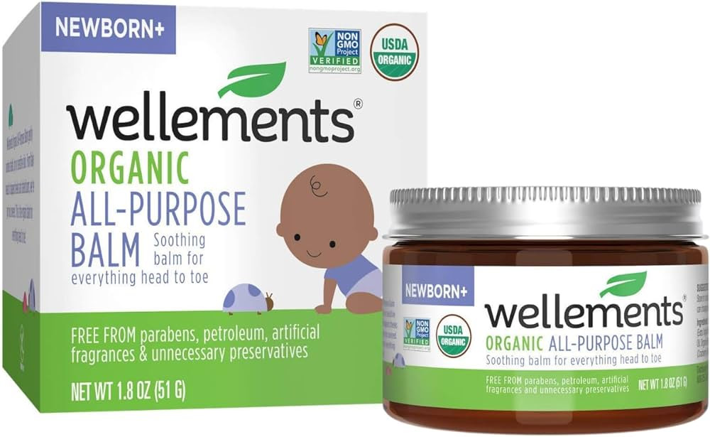 Wellements Organic All Purpose Balm for Babies and Kids | Gentle and Soothing All Over Ointment f... | Amazon (US)