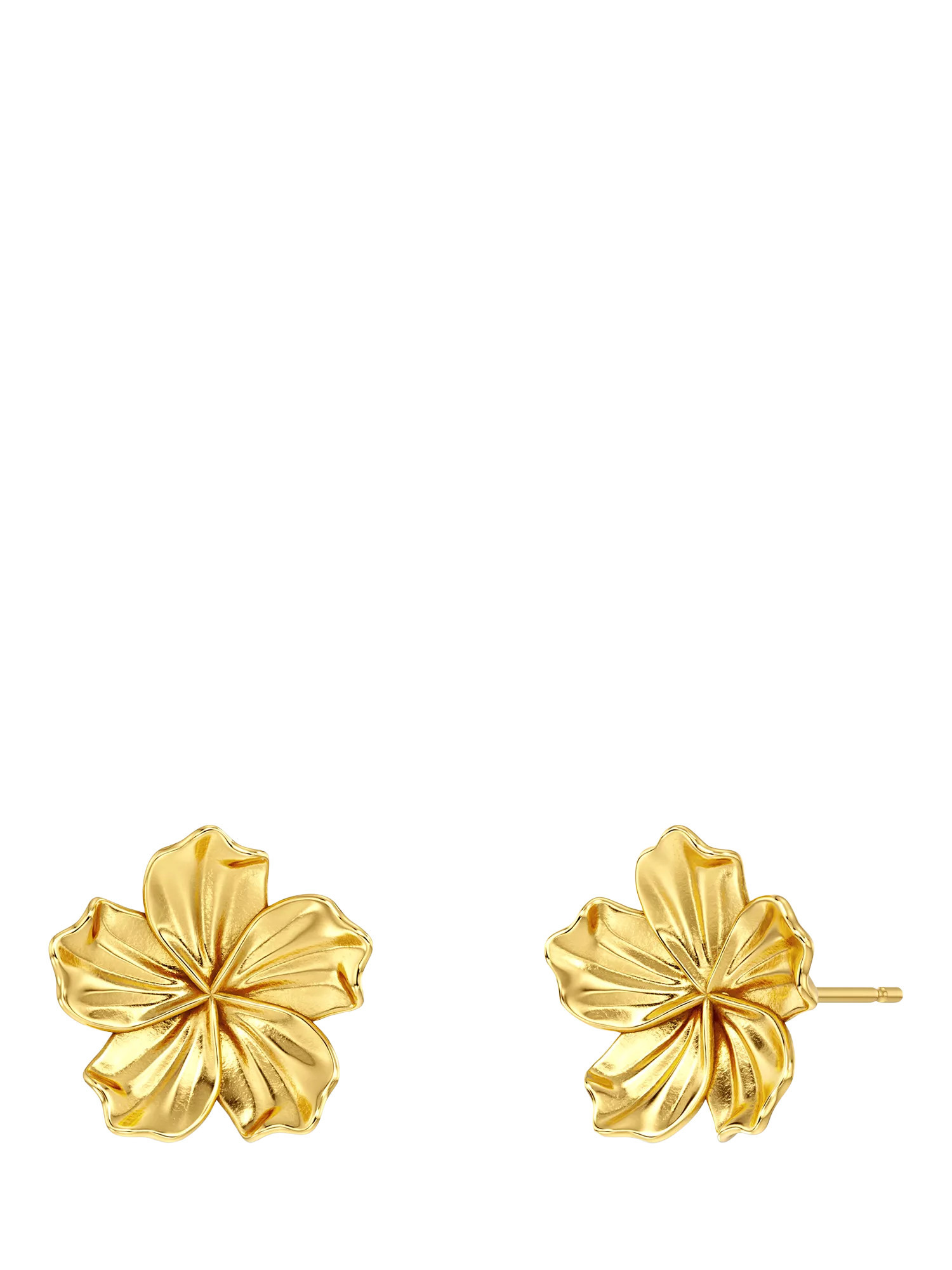 EDBLAD Jasmine Stud Earrings, Yellow Gold | John Lewis (UK)