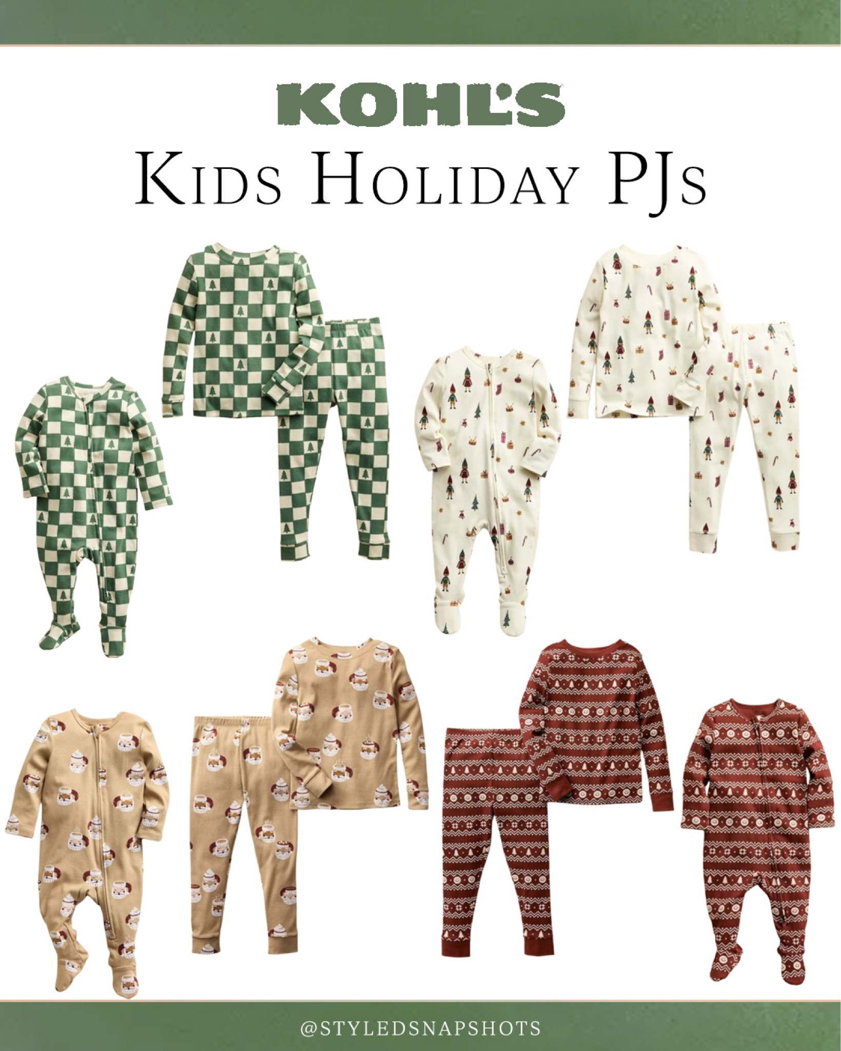Kids holiday pjs on sale at Kohl’s! Also have matching baby size 

Christmas pajamas, matching holiday pjs @kohls #kohlspartner #kohlsfinds

#LTKKids #LTKBaby #LTKHoliday