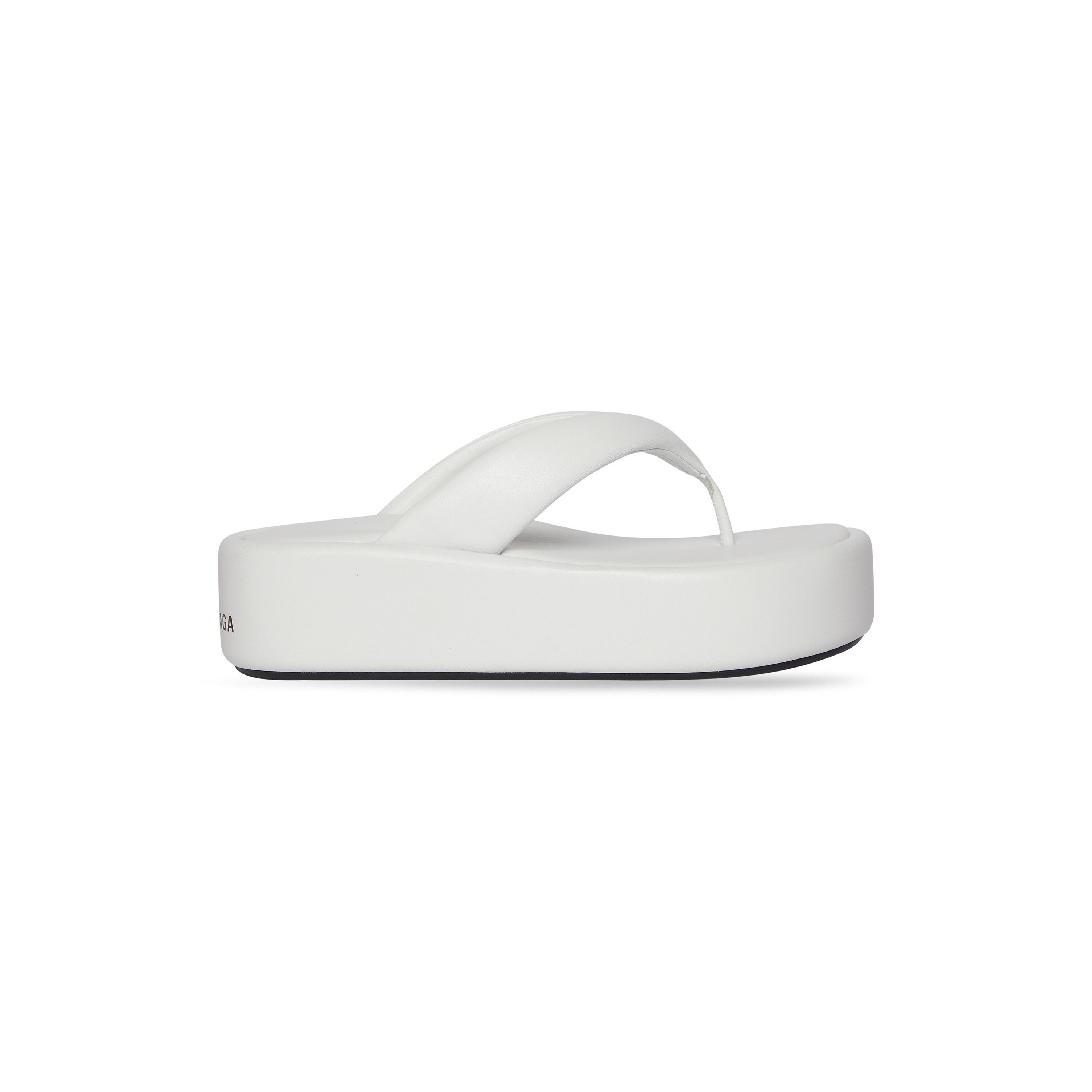 Balenciaga Rise Thong Sandal White - Women's - 6 - Lambskin | Balenciaga