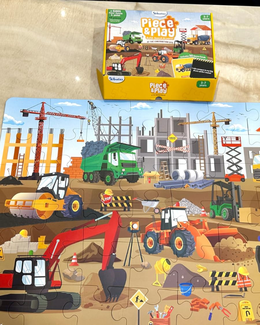 Build, learn, and play all at once 🚧✨ with this Piece & Play Construction Site floor puzzle! Designed to keep little builders engaged, it combines puzzle-solving fun with imaginative construction-themed play to help develop problem-solving skills, coordination, and creativity 💖🧩. Perfect for playrooms, classrooms, or family game time when learning and fun go hand in hand 👀✨. Trust me, this is one activity kids will want to do again and again 💕

#floorpuzzle #constructiontoys #kidsactivities #learningthroughplay #educationalfun #puzzletime #creativekids #earlylearning #playtime #kidsdevelopment #problemSolving #familyfun #homeschool #parenting #activitytime #ltkkids #ltkfinds #musthave #imaginativeplay #screenfreefun #growingkids #playandlearn #kidapproved #funforkids 

 