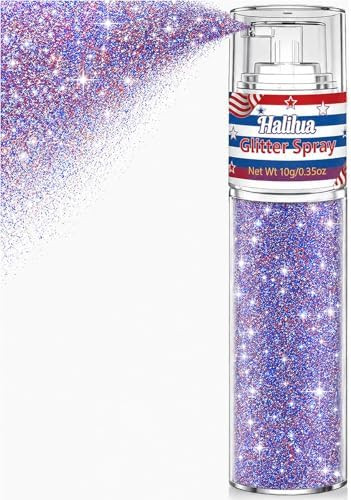 Patriotic Hair and Body Glitter Spray, 4th of July Decorations Accessories for 250 Anniversary In... | Amazon (US)