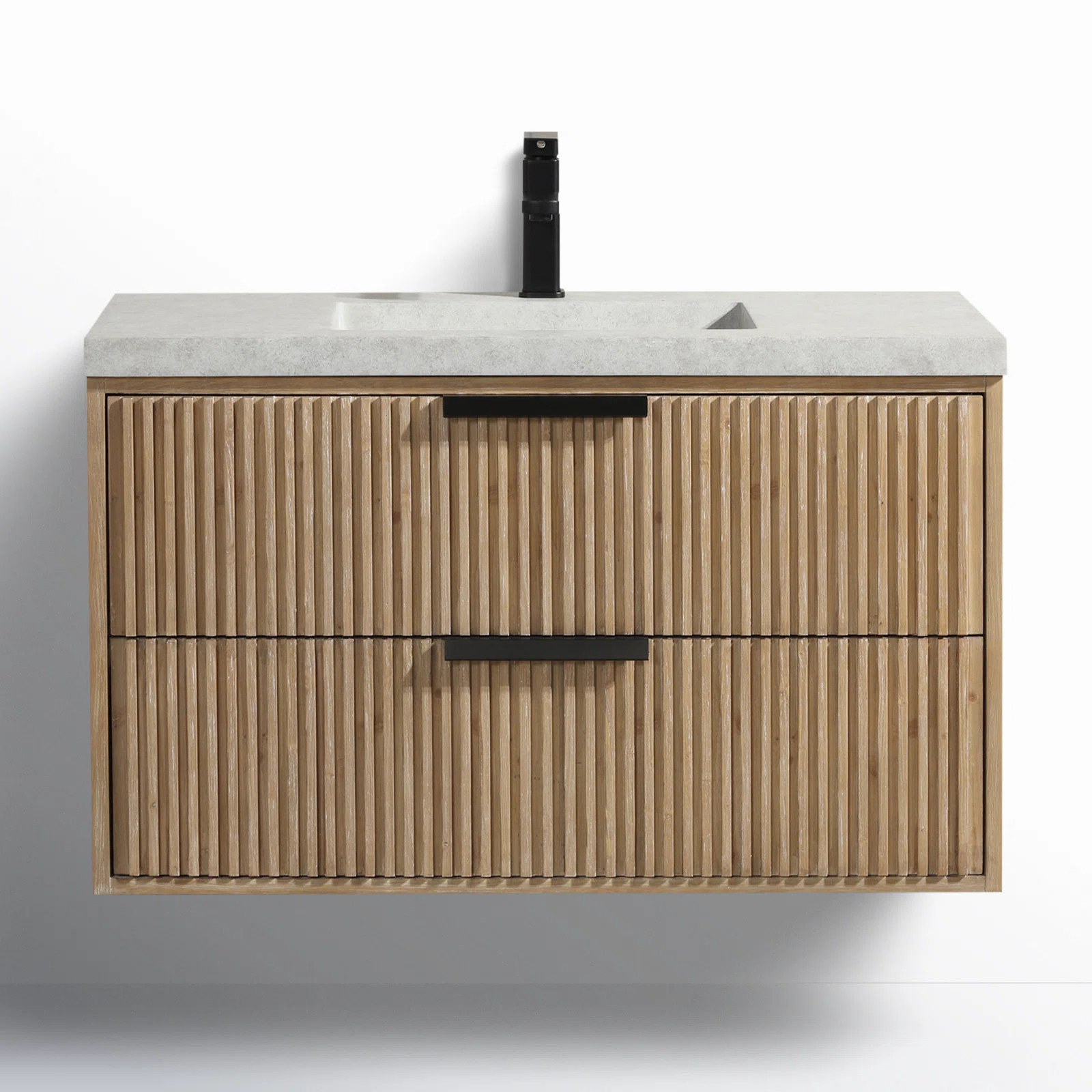 Anelie 36'' Single Bathroom Vanity with Concrete Top | Wayfair North America