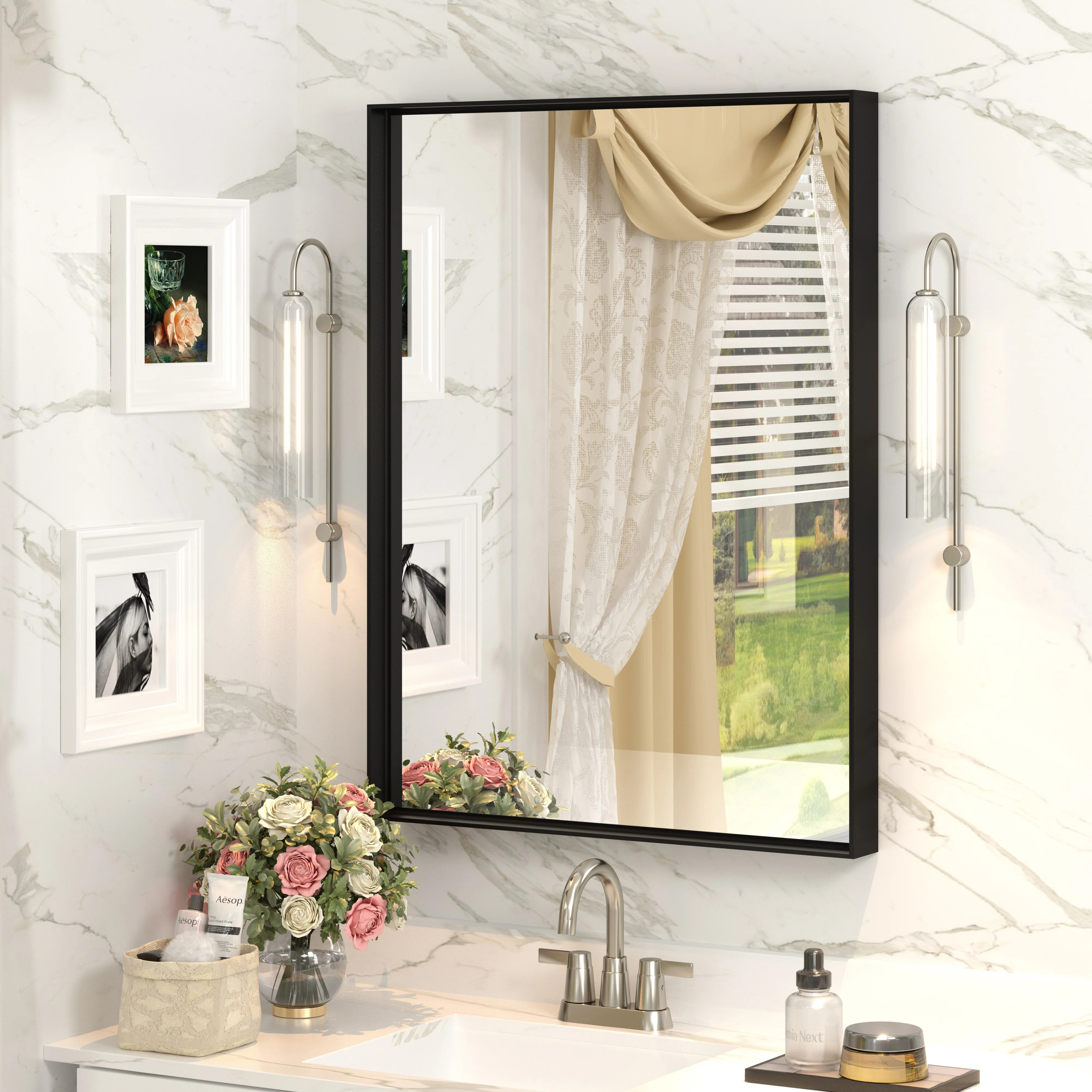 Aevar Metal Aluminum Framed Mirror | Wayfair North America
