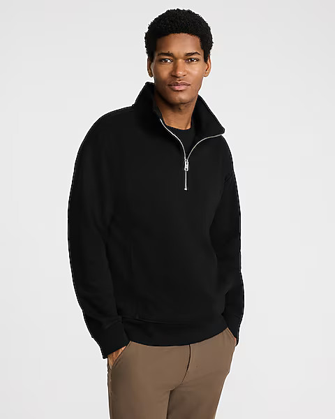 Fleece Quarter Zip Sweatshirt | Express