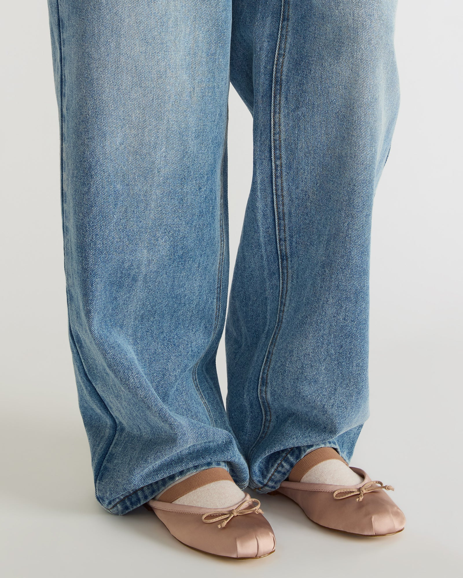 CUTESY Blush Satin Slip-On Ballet Mule Women's Flat | Steve Madden (US)