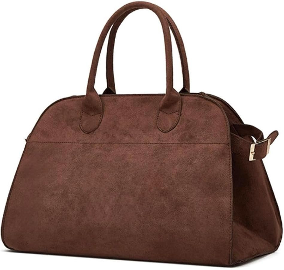 Base'ic Women's Suede Shoulder Bag - Elegant Top Handle Handbag, Everyday Purse for Work, Shoppin... | Amazon (US)