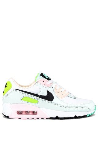 Air Max 90 Sneaker in White, Black, Volt, Green Glow | Revolve Clothing (Global)
