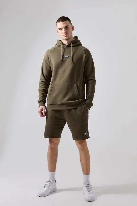 Tall Man Active Gym Training Hoodie & Short Set | boohooMAN (US & Canada)