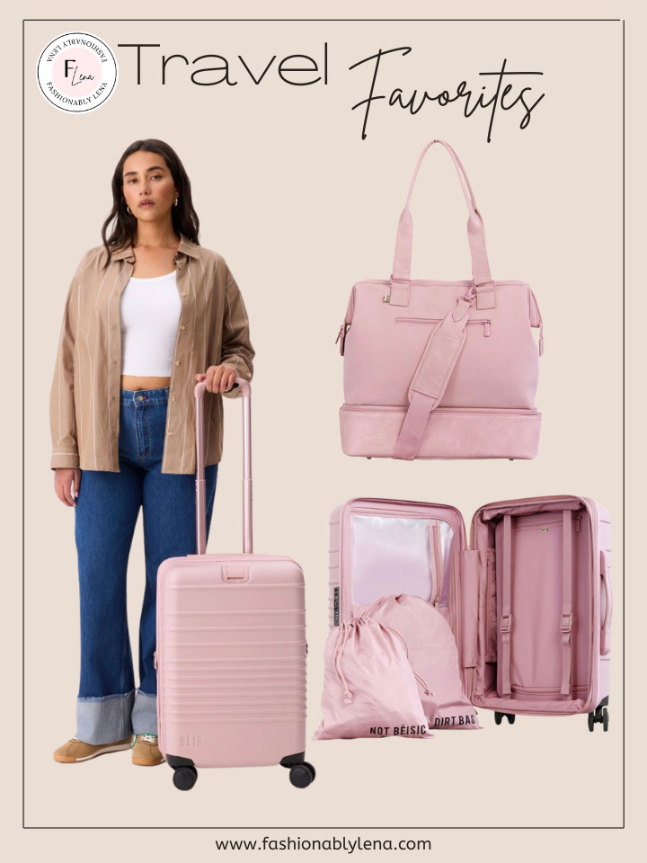 Travel set, BEIS Travel set, weekender bag, carryon. Small carry-on. Travel essentials. Travel backpack, suitcase. 
My favorite travel pieces from BEIS, I have the small carry-on, the mini weekender which is great to take as my personal item and also fit some of the handbags I want to bring with me when I travel, the medium check-in suitcase and the big check-in luggage. Totally recommend them!  

 #LTKMothersDay #LTKTravel