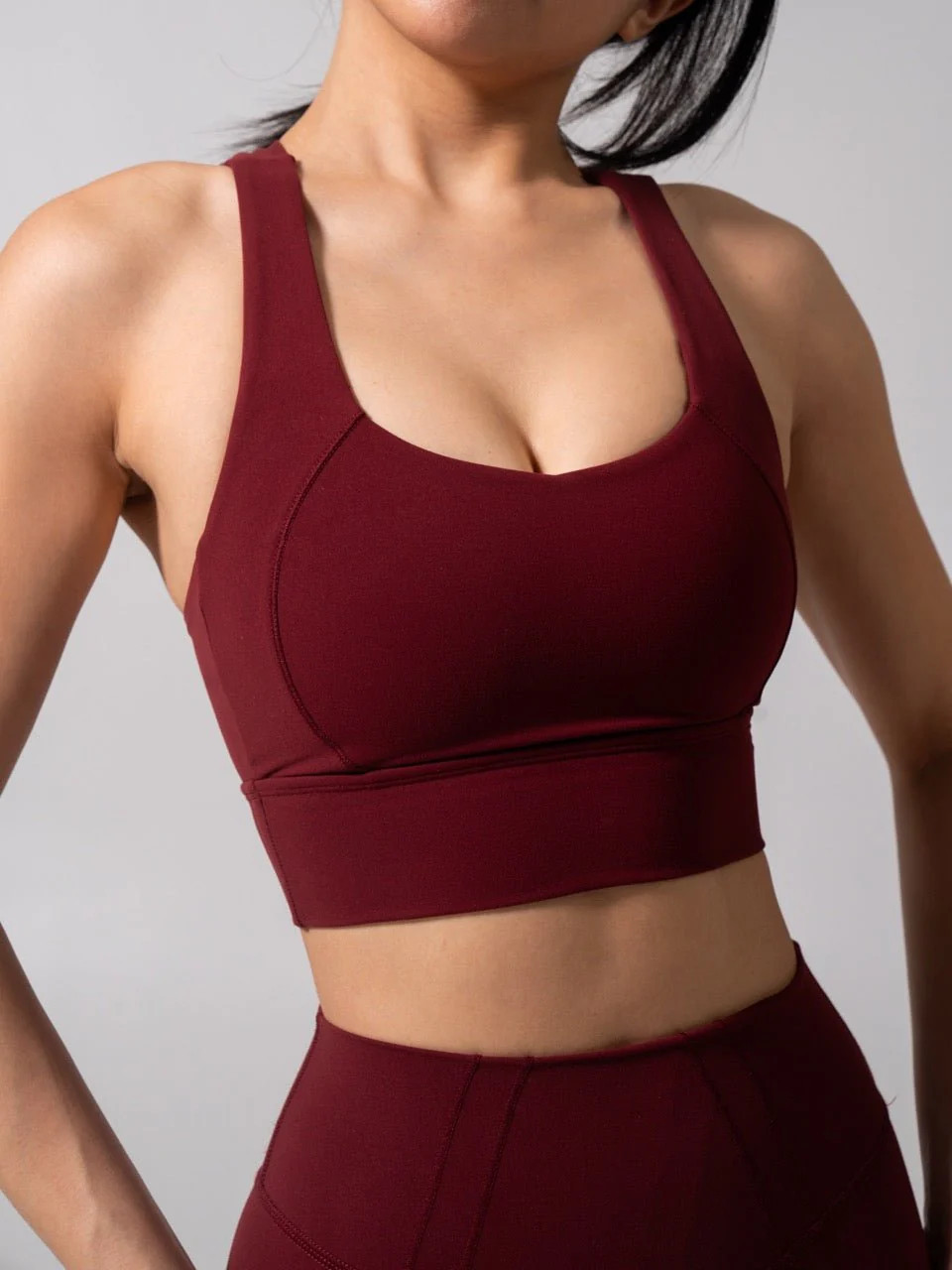 Nubre Twilight Sports Bra - Vineyard | Buffbunny Collection