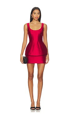 Amanda Uprichard Empire Dress in Scarlet from Revolve.com | Revolve Clothing (Global)