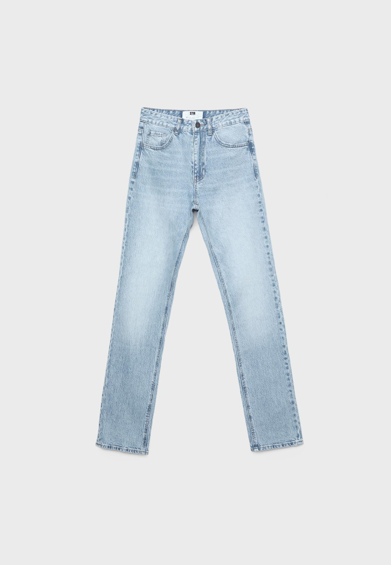 Bequeme Straight-Fit- und Regular-Waist-Jeans | Stradivarius DE