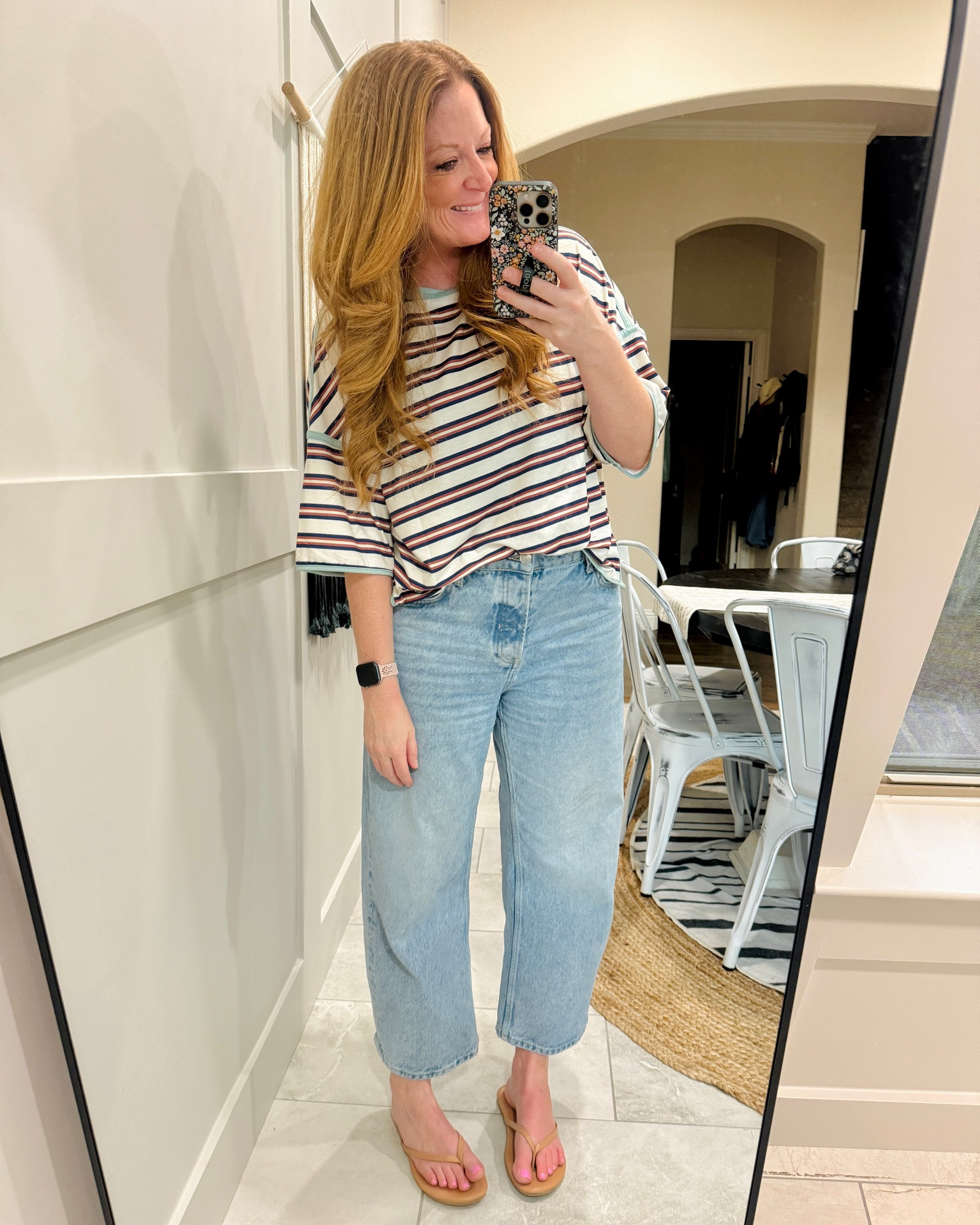 Amazon striped tee & Amazon flip-flops!

#LTKdayinmylife #LTKOver40 #LTKootd