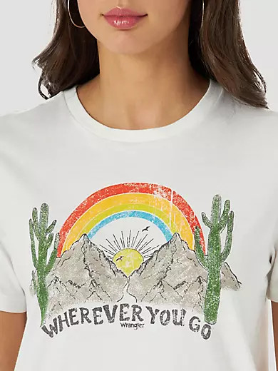 Women's Wrangler® Wherever You Go Tee in Bright White | Wrangler