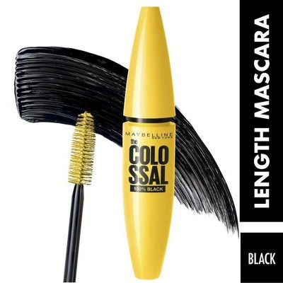 Maybelline New York THE COLOSSAL Mascara 100% Black (0.33 oz - 02 EXTRA BLACK) Colo Ssal Volumizing Mascara | Target