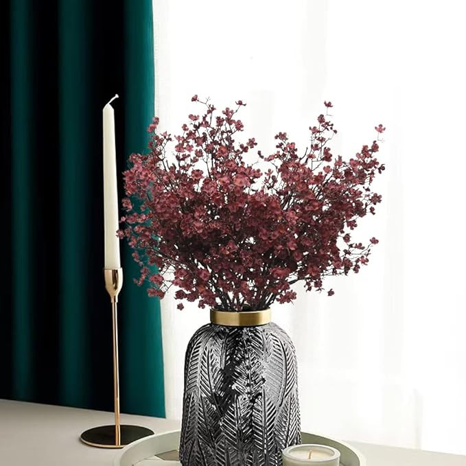 WEISPARK Artificial Flowers - Fake Babys Breath Flowers Gypsophila Bouquet Bulk Faux Silk Flower ... | Amazon (US)