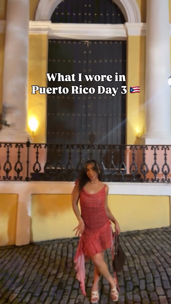 What I wore in Puerto Rico 🇵🇷 Day 3 at night ✨ I forgot a beige dress slip, so my friend let me borrow her black one! This dress is from @asos & linked in my bio & Puerto Rico story highlight! 

#badbunny #badbunnypr #puertoricotiktok #puertorico #OOTD #puertoricotravel #vacationfits #vacationoutfits #outfitinspo

#LTKTravel