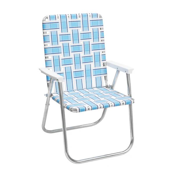 FUNBOY Retro Lawn Chair - Blue/White | FUNBOY