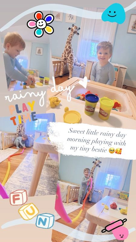 Sweet little rainy day morning playing with my tiny bestie 🥹🥰

#LTKKids #LTKHome #LTKFamily