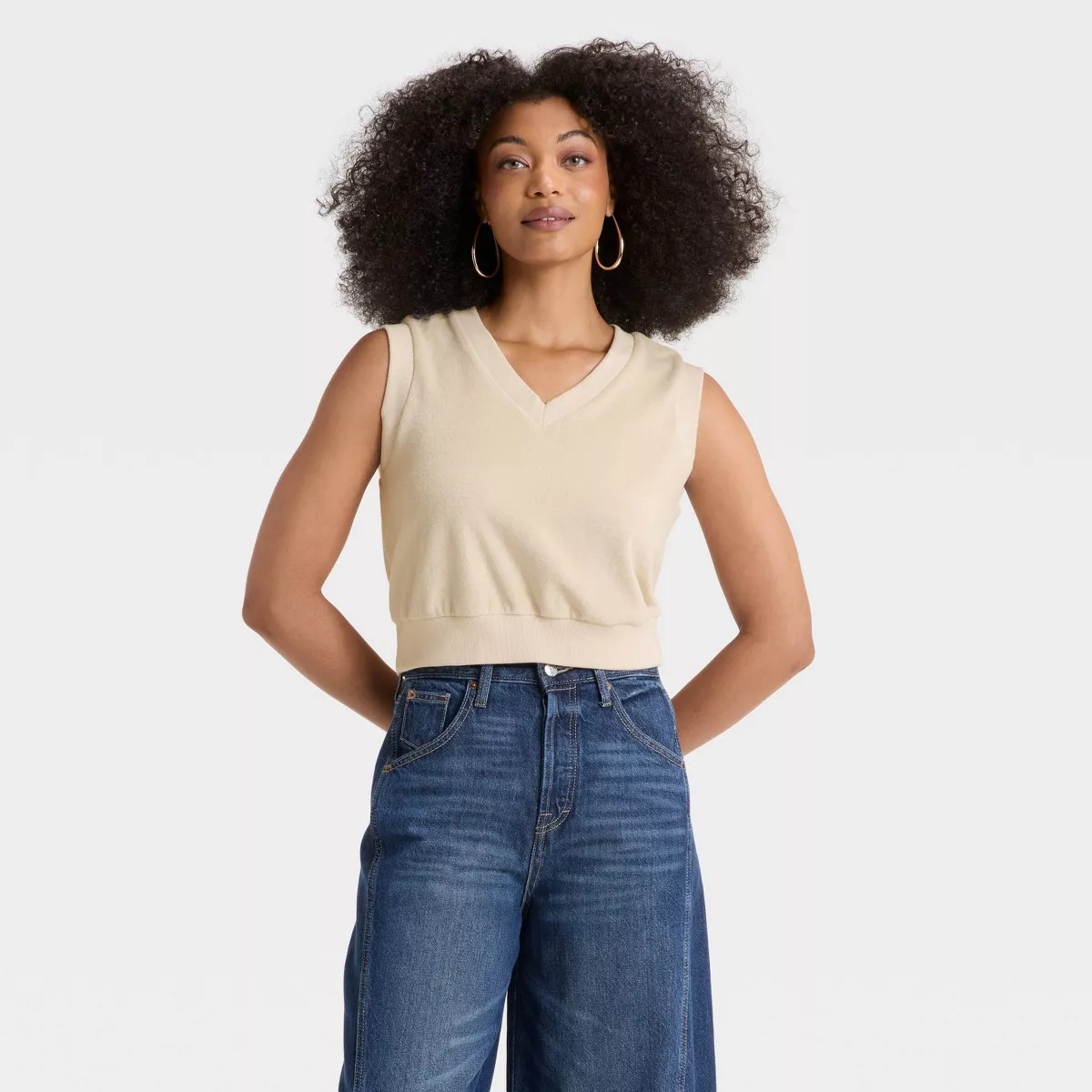 Women's Leisure Studio Loop Terry Tank Top - Universal Thread™ | Target