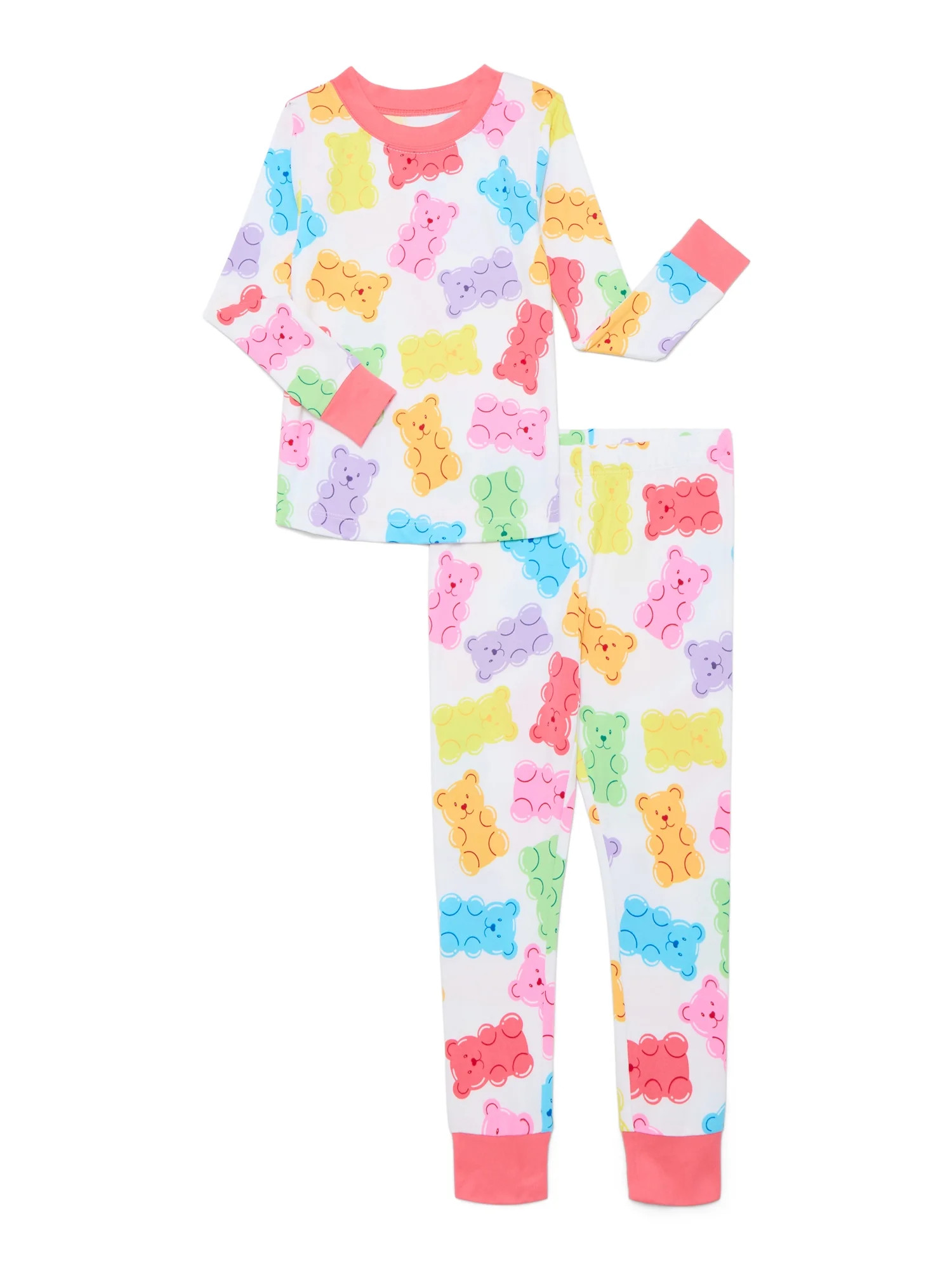 Valentine's Day Toddler Boys or Girls Snug-Fit Top and Pants Pajama Set from Way to Celebrate, 2-... | Walmart (US)