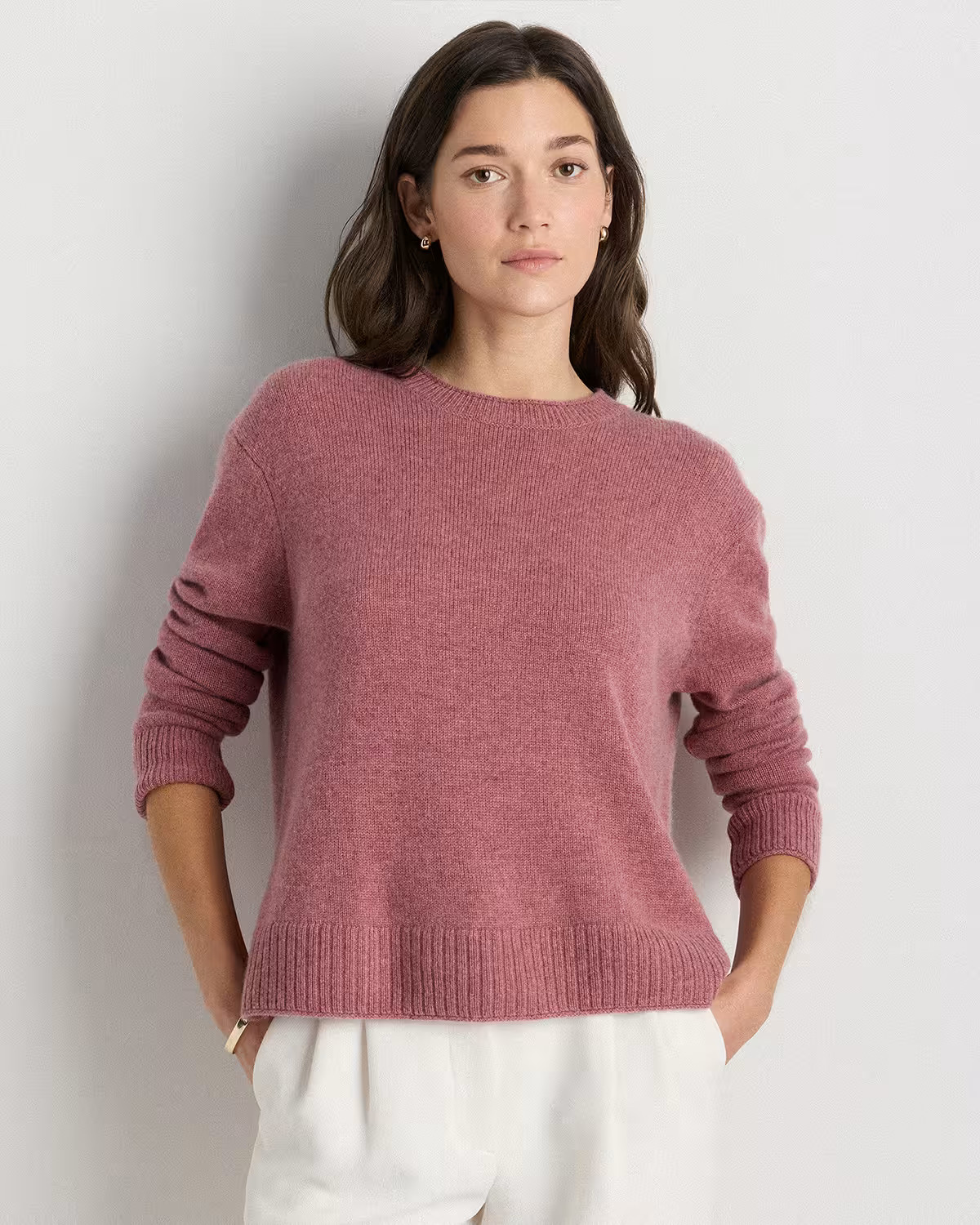 Mongolian Cashmere Boxy Crewneck Sweater | Quince
