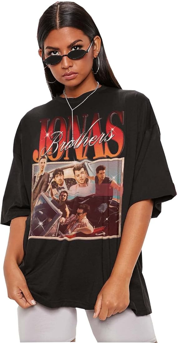 =%Jonas%Brothers=% Shirt, Retro =%Joe%Jonas=% Shirt, Vintage =%Nick%Jonas=% Homage Tshirt, Kevin%... | Amazon (US)