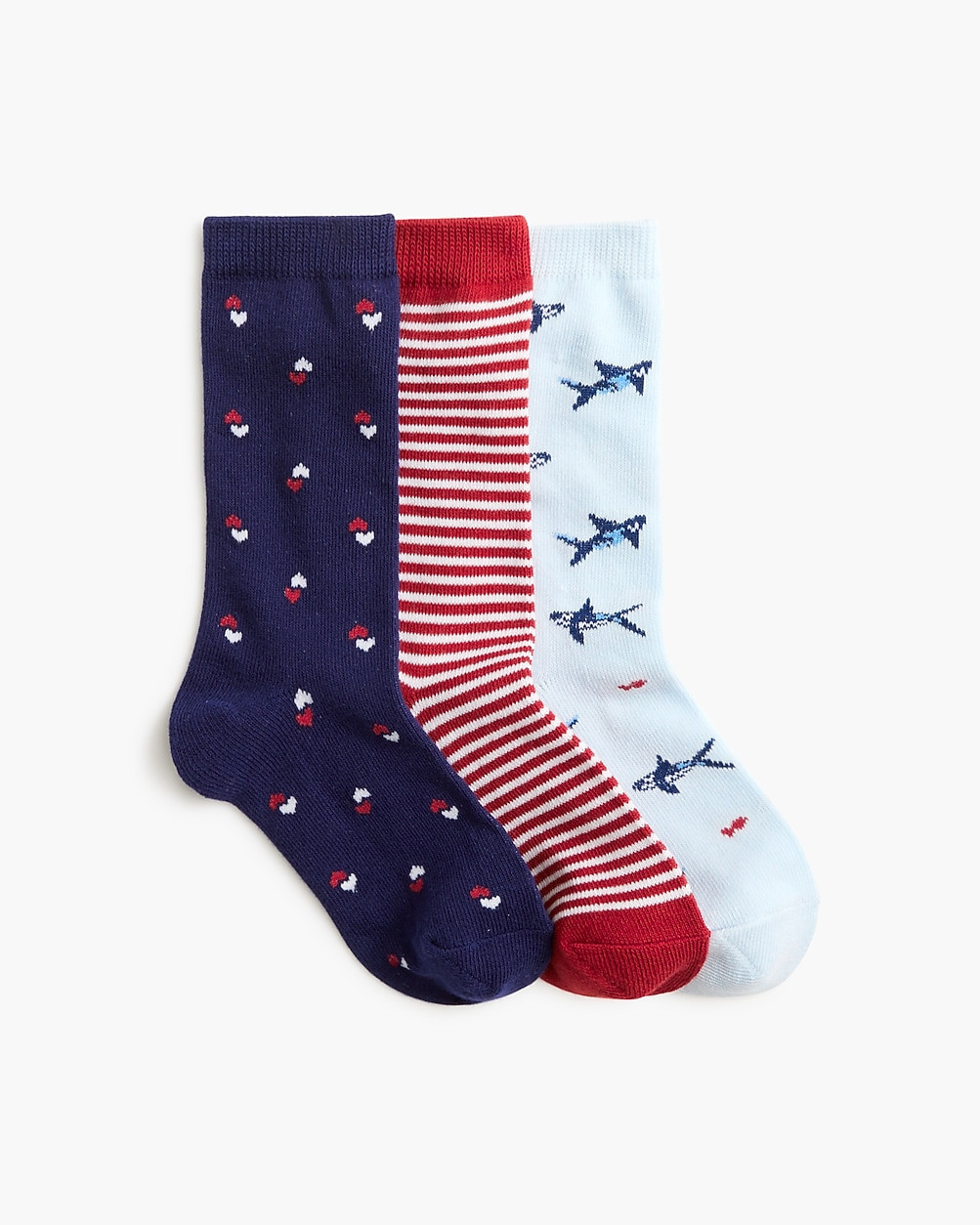 Boys' Valentine's shark socks three-pack | J.Crew Factory