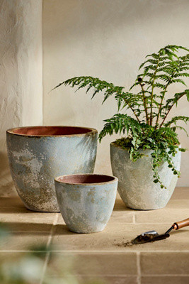Canyon Blue Ceramic Egg Planter | Terrain
