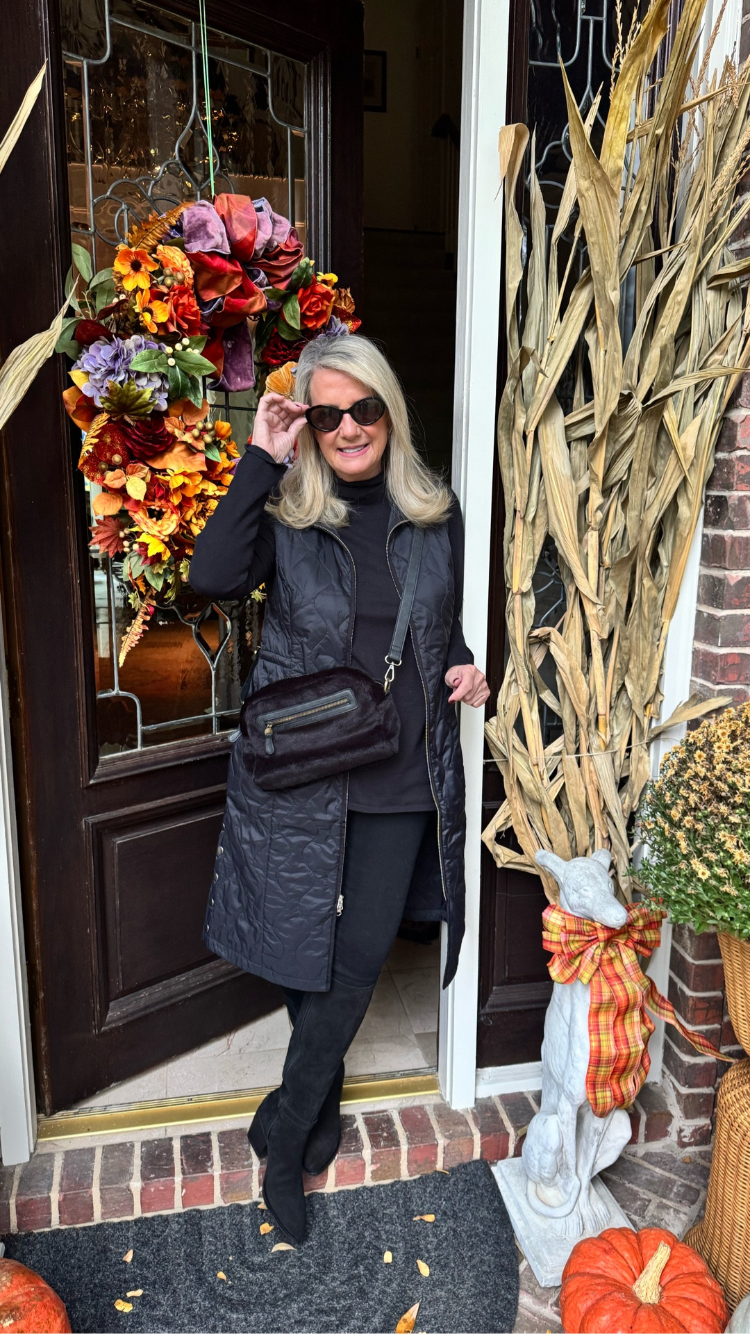 No matter the season, the weather or the occasion @softsurroundings has you covered. #ad
Pieces that I call workhorses  are essential. I love this versatile vest that I styled two ways. First for everyday wear and then with a dress to get you out the door fast to wherever life takes you. 
Versatile and chic looks are just this simple. 
Shop this look with link in bio or in the free @shop.ltk app for this post and exclusive app only content 
#softsurroundings #wardrobeessentials #fallstyle #winterfashion #softsurroundingspartner #feelgoodinwhatyouwear #anyagestyle 
