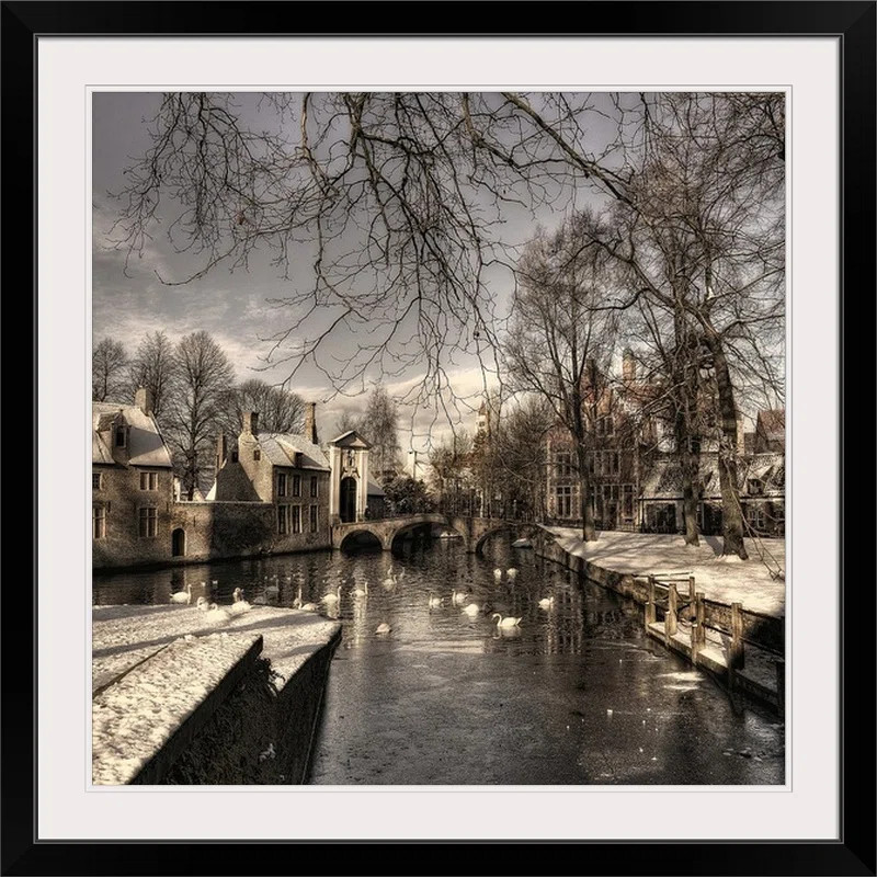 Straub Bruges in Christmas Dress by Yvette Depaepe - Photograph Print | Wayfair North America