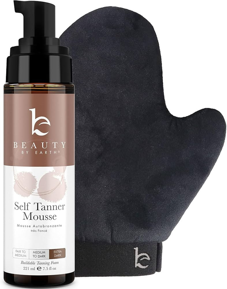 Self Tanner Tanning Mousse Kit - USA Made with Natural & Organic Ingredients, Self Tanner Mousse ... | Amazon (US)