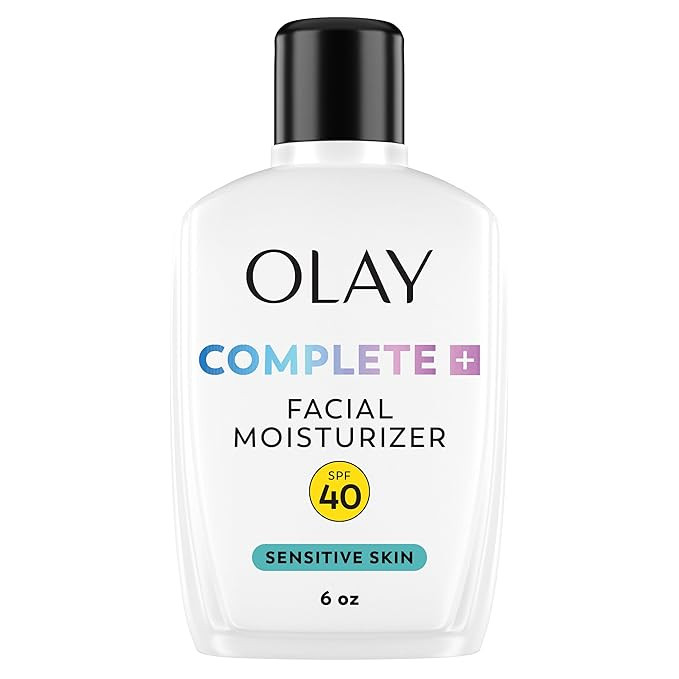 Olay Complete+ Face Moisturizer with Sunscreen SPF 40, For Sensitive Skin, Broad Spectrum Sun Pro... | Amazon (US)
